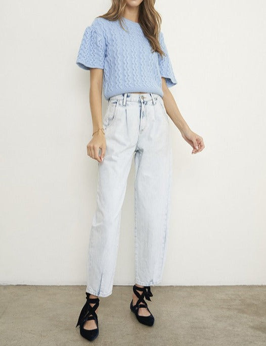 CLEARANCE - FINAL SALE - -High Rise Balloon Slouch Jeans