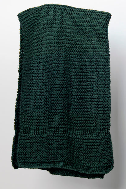 Handmade Chunky Scarf - Emerald