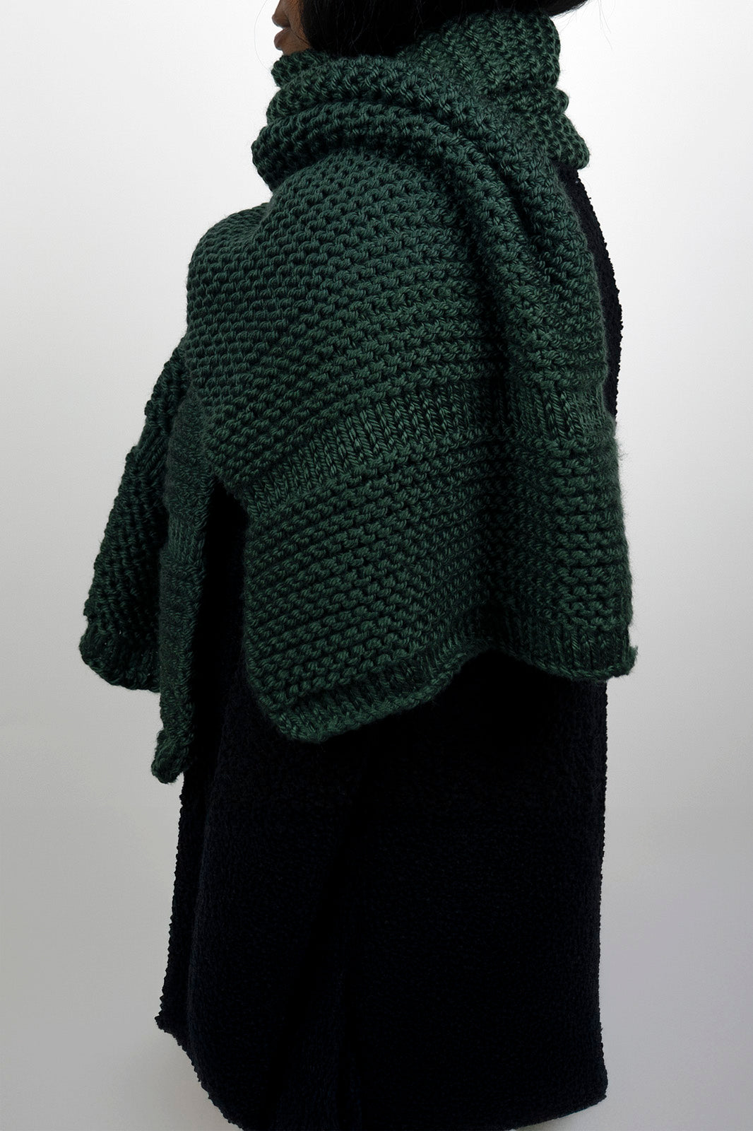 Handmade Chunky Scarf - Emerald