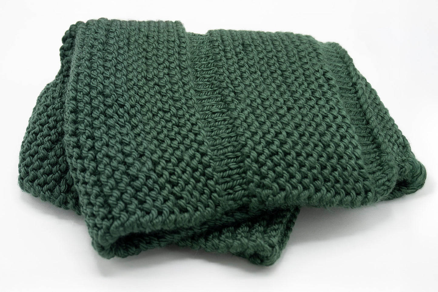 Handmade Chunky Scarf - Emerald