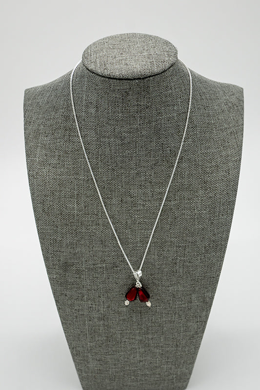 Handmade Sterling Silver Pomegranate Necklace