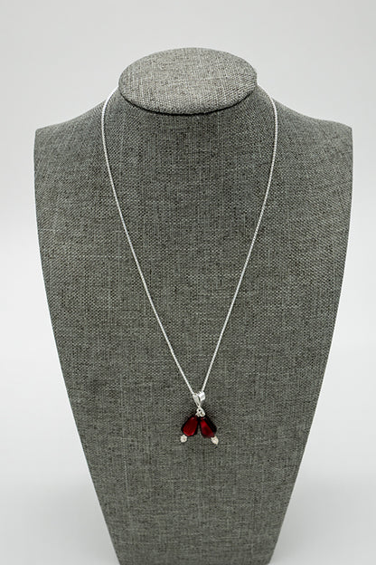 Handmade Sterling Silver Pomegranate Necklace