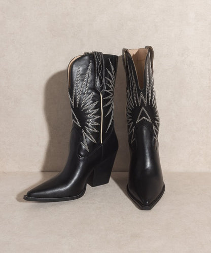 Starburst Embroidery Boot
